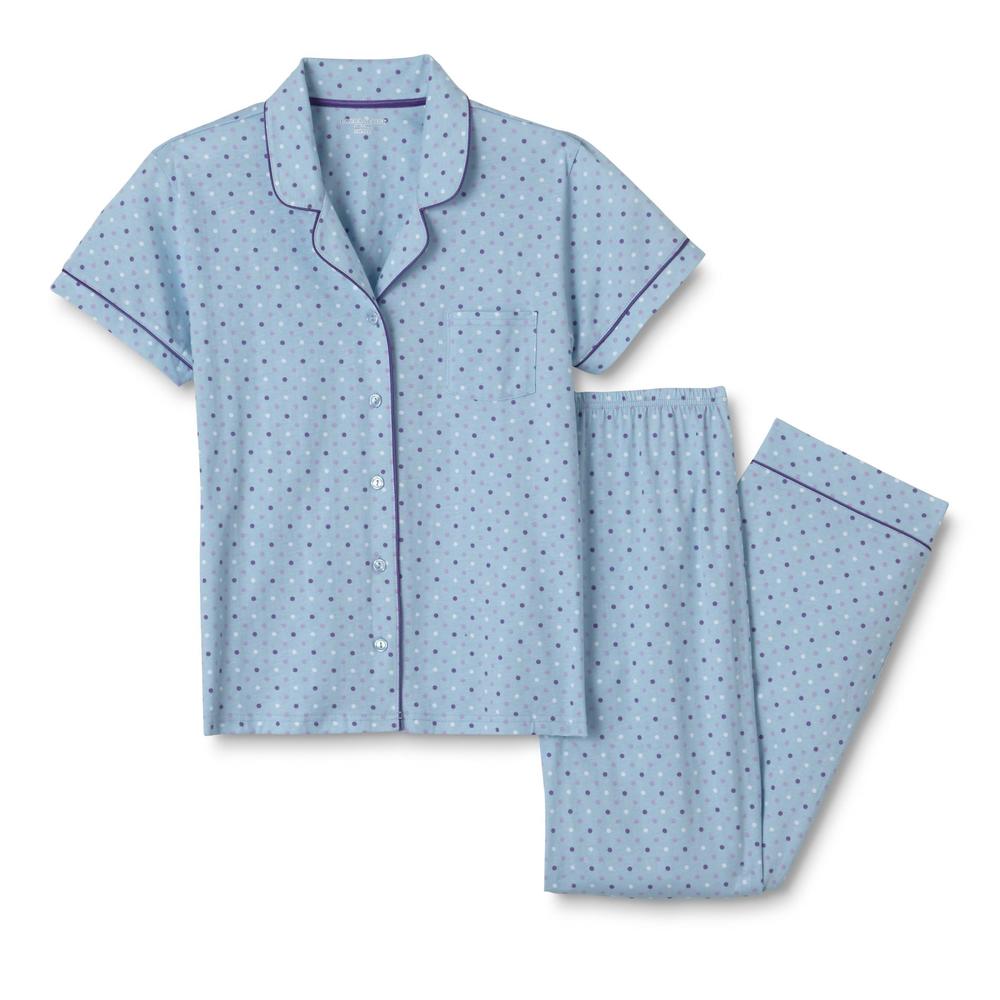 Laura Scott Women's Pajama Shirt & Pants - Polka Dot