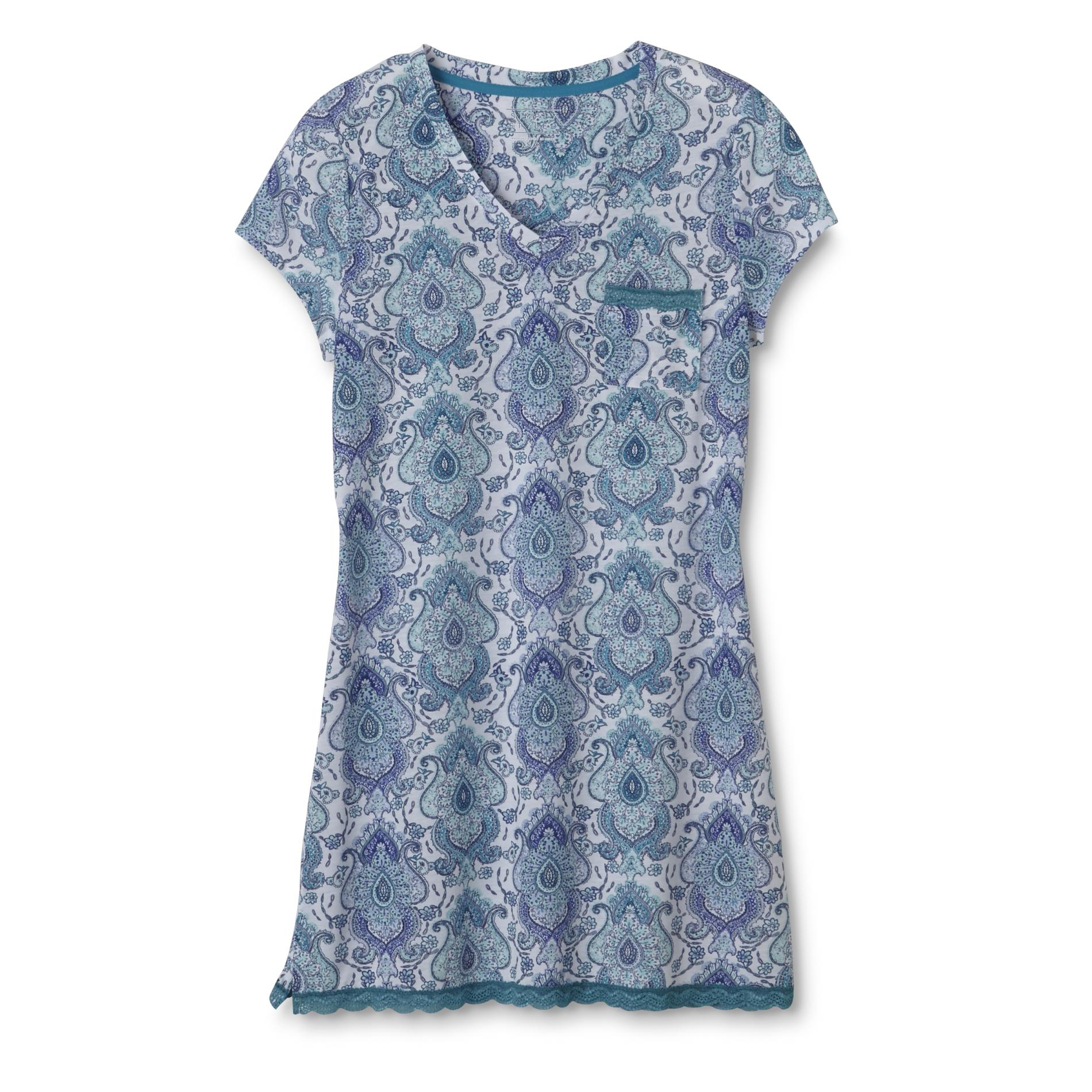 Simply Styled Women's Nightgown - Paisley