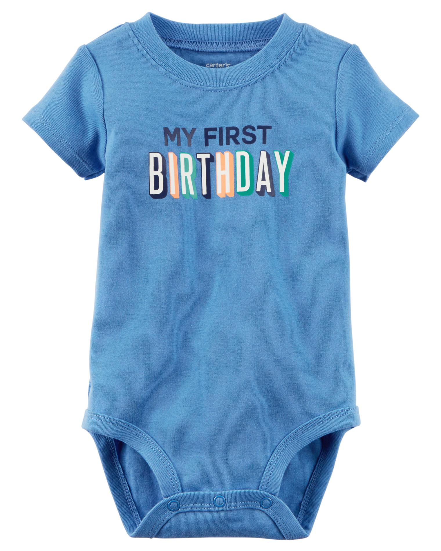 Carter's Newborn & Infant Boys' Bodysuit - First Birthday