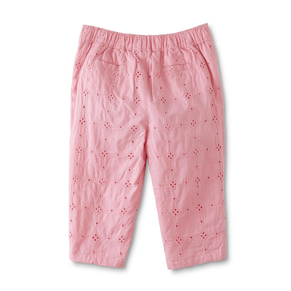 Little Wonders Newborn & Infant Girls' Embroidered Pants
