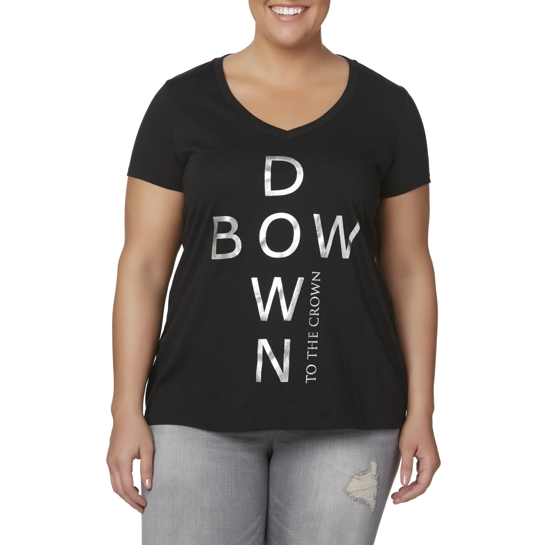 Joe Boxer Juniors' Plus Graphic T-Shirt - Bow Down