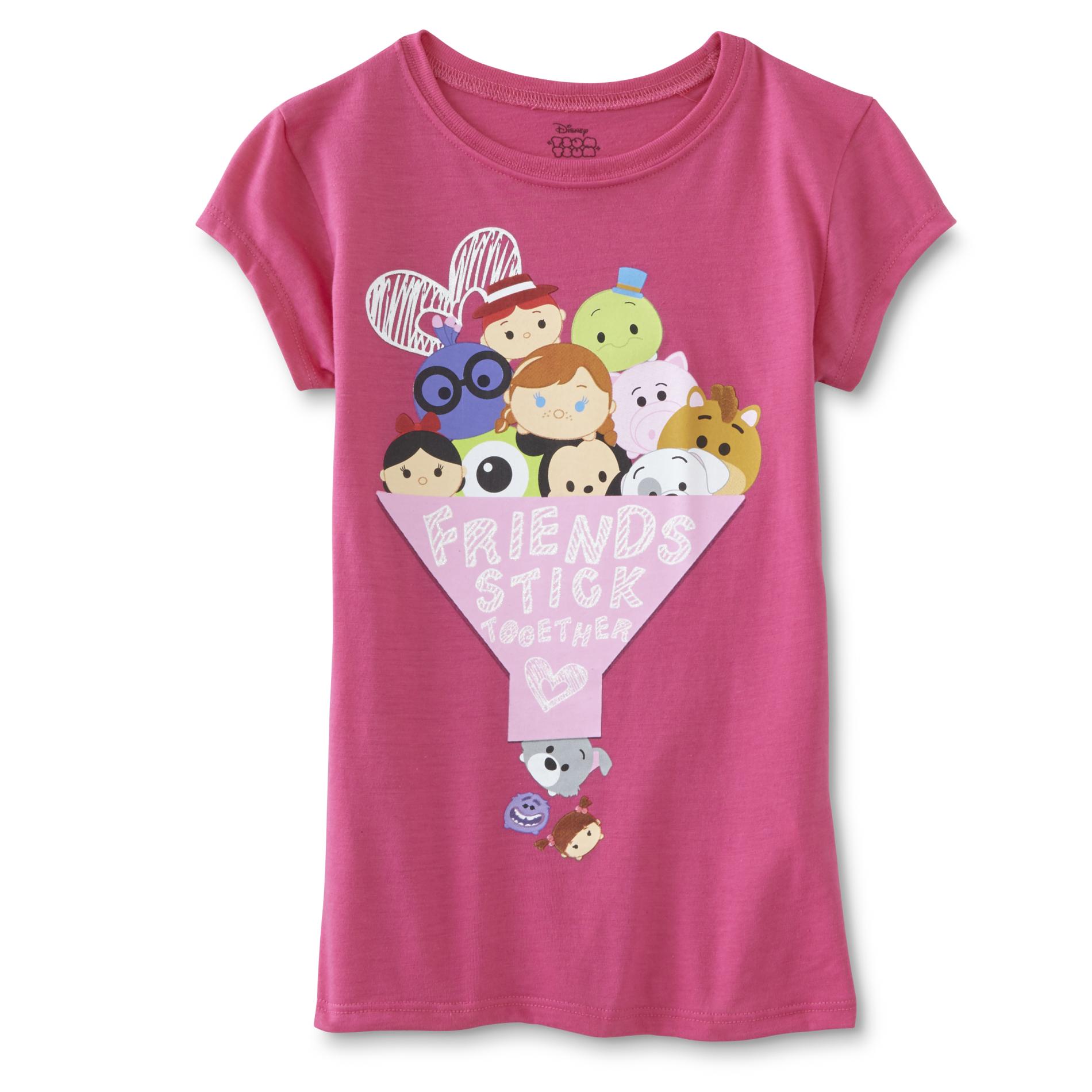 Disney Tsum Tsum Girls' Graphic T-Shirt - Friends