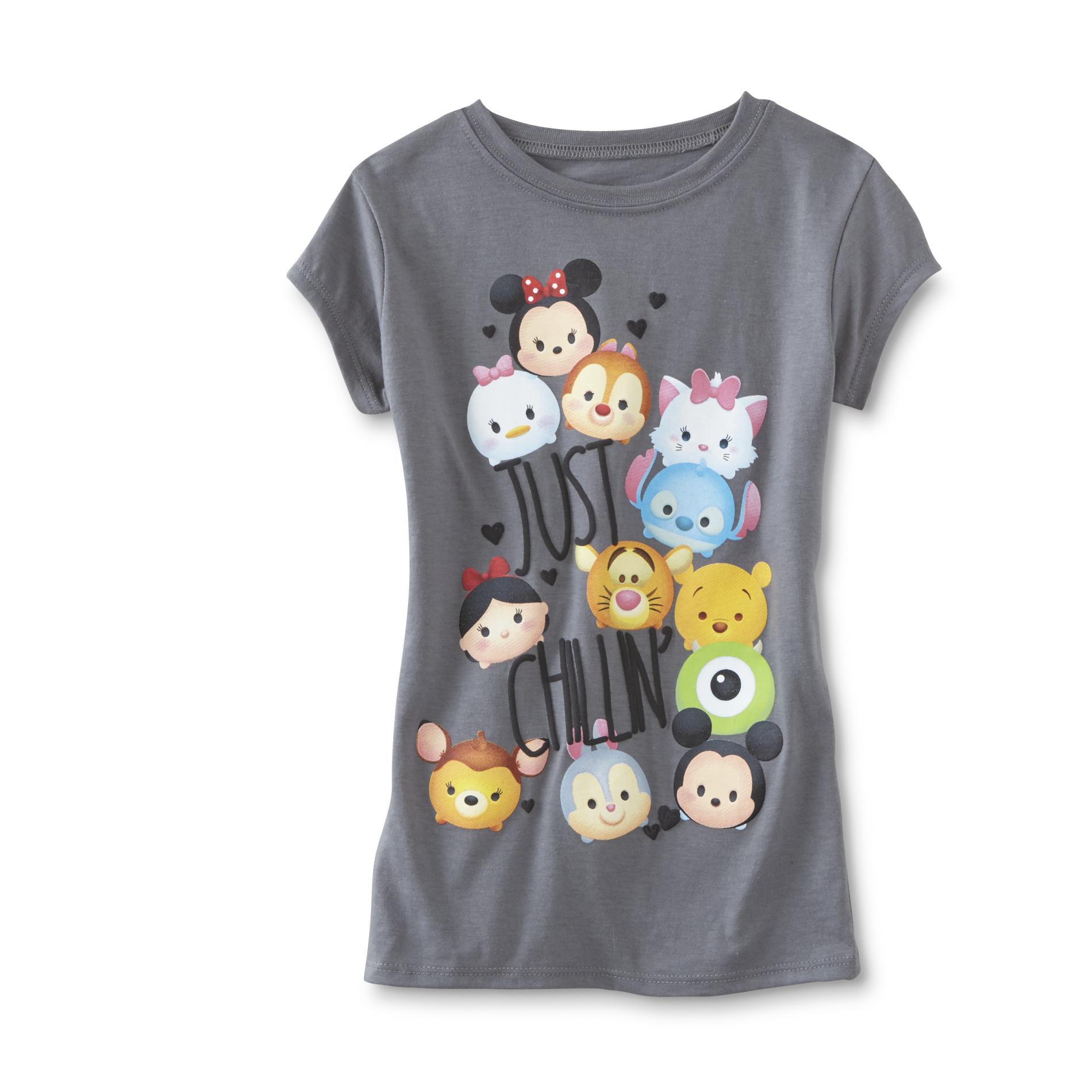 Disney Tsum Tsum Girls' Graphic T-Shirt - Just Chillin'