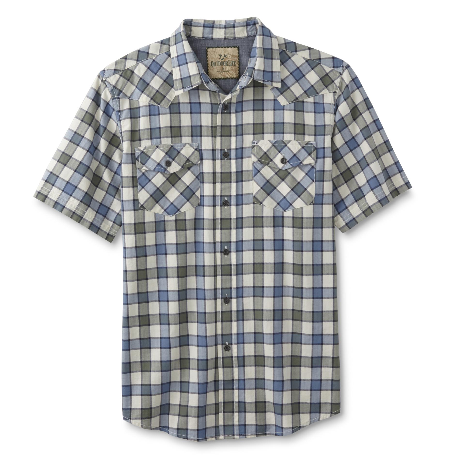 Outdoor Life&reg; Men's Button-Front Shirt - Windowpane