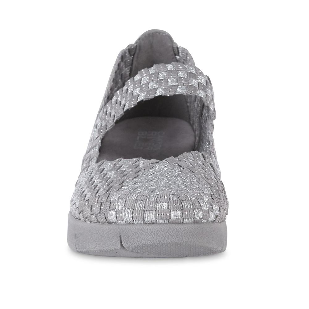 Canyon River Blues Women's Willa Wedge Mary Jane Shoe - Silver