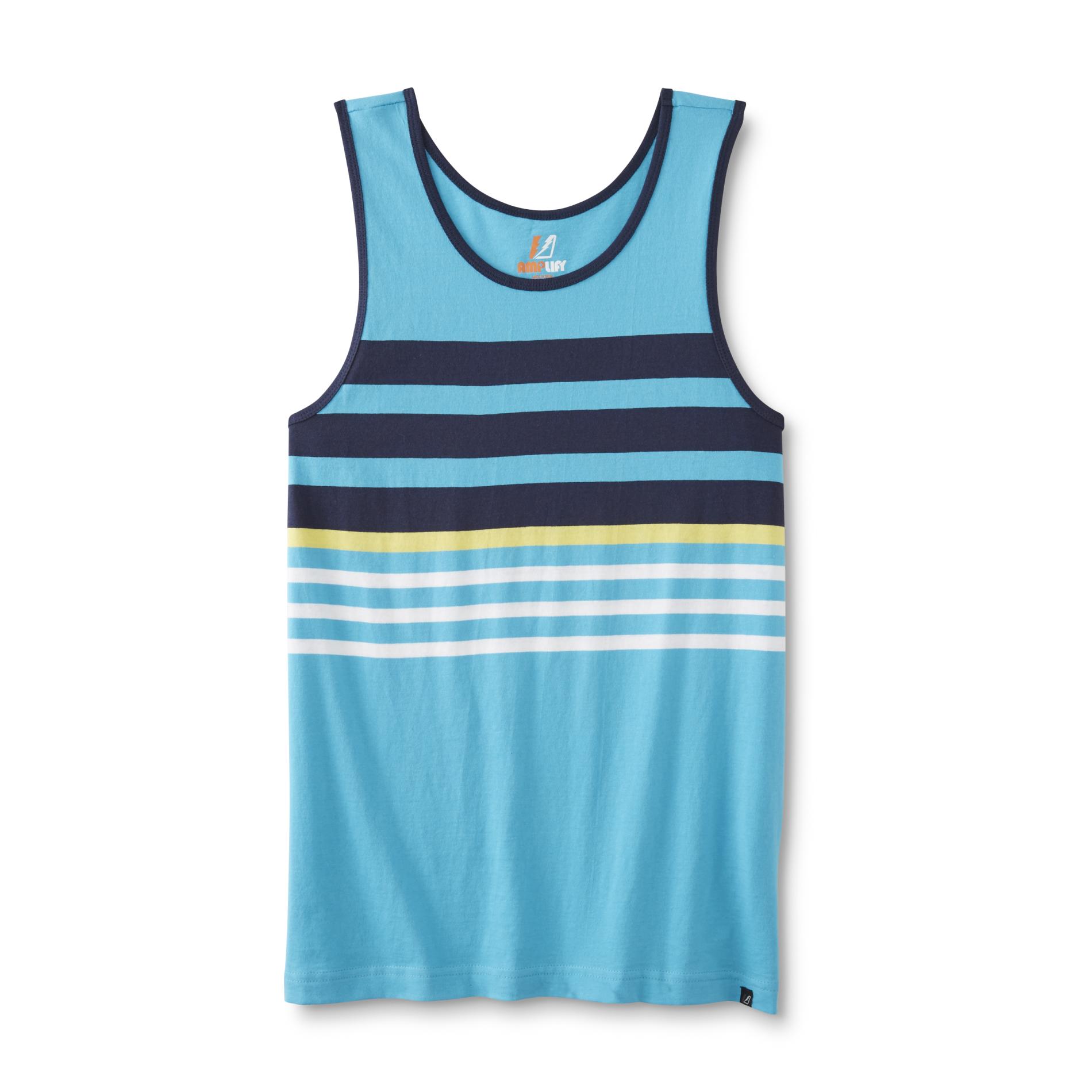 Amplify Young Men's Muscle Shirt - Striped