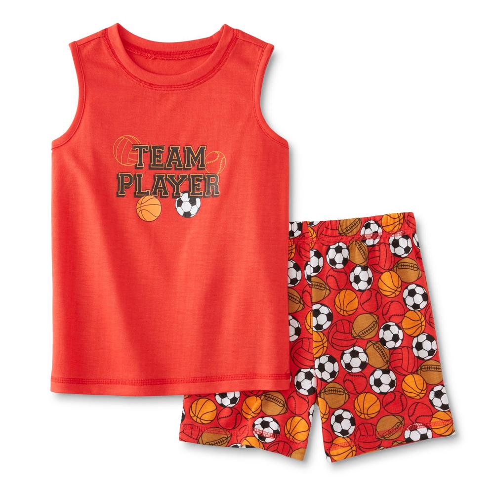 Joe Boxer Infant & Toddler Boys' Pajama Muscle Shirt & Shorts - Team Player