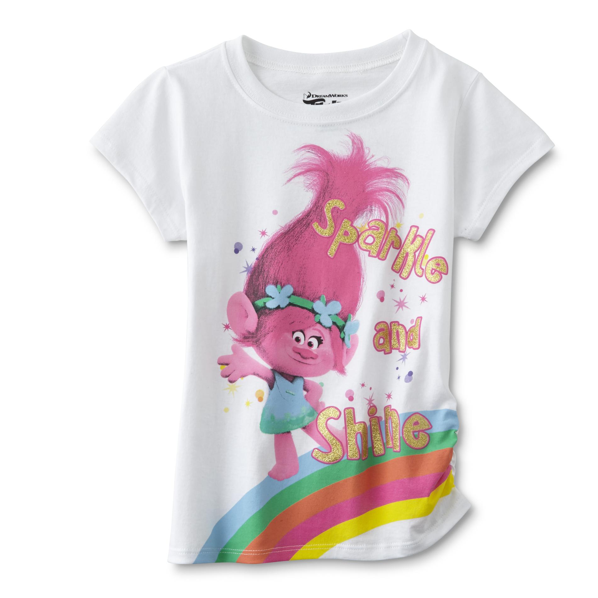 Dreamworks Trolls Girls' T-Shirt - Princess Poppy