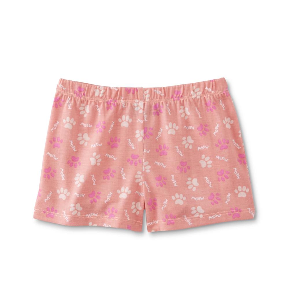 Joe Boxer Infant & Toddler Girls' Pajama Top & Shorts - Cat
