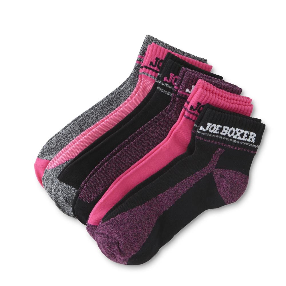 Joe Boxer Women's 6Pairs Athletic Quarter Socks