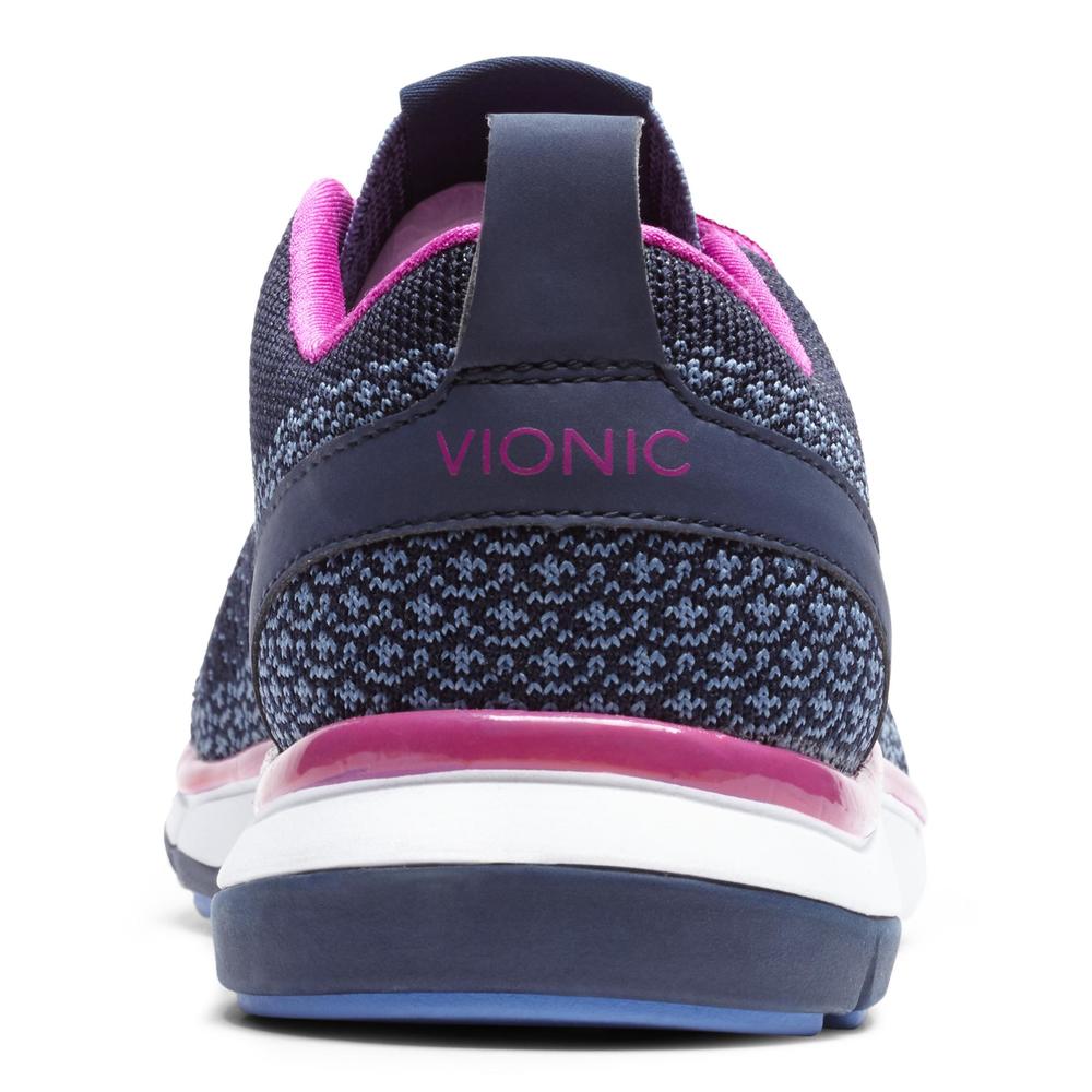Vionic with Orthaheel Technology Women's Flex Sierra Athletic Shoe - Navy Multi