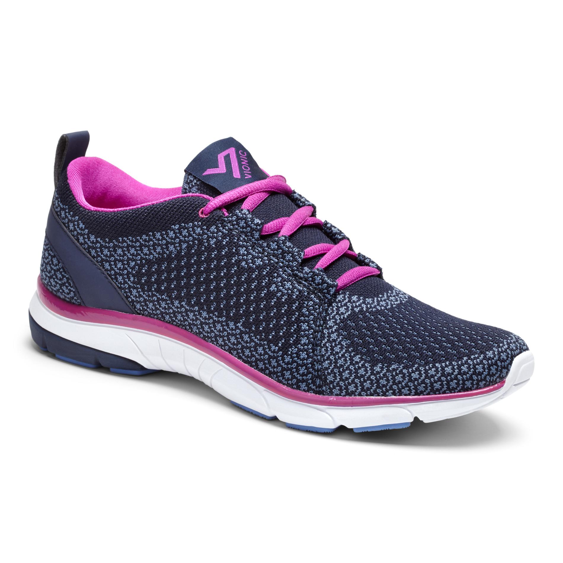 Vionic with Orthaheel Technology Women's Flex Sierra Athletic Shoe - Navy Multi