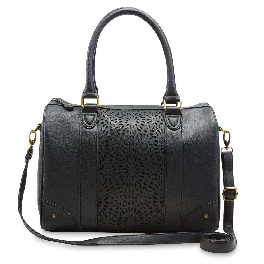 Attention Women's Perforated Satchel Bag
