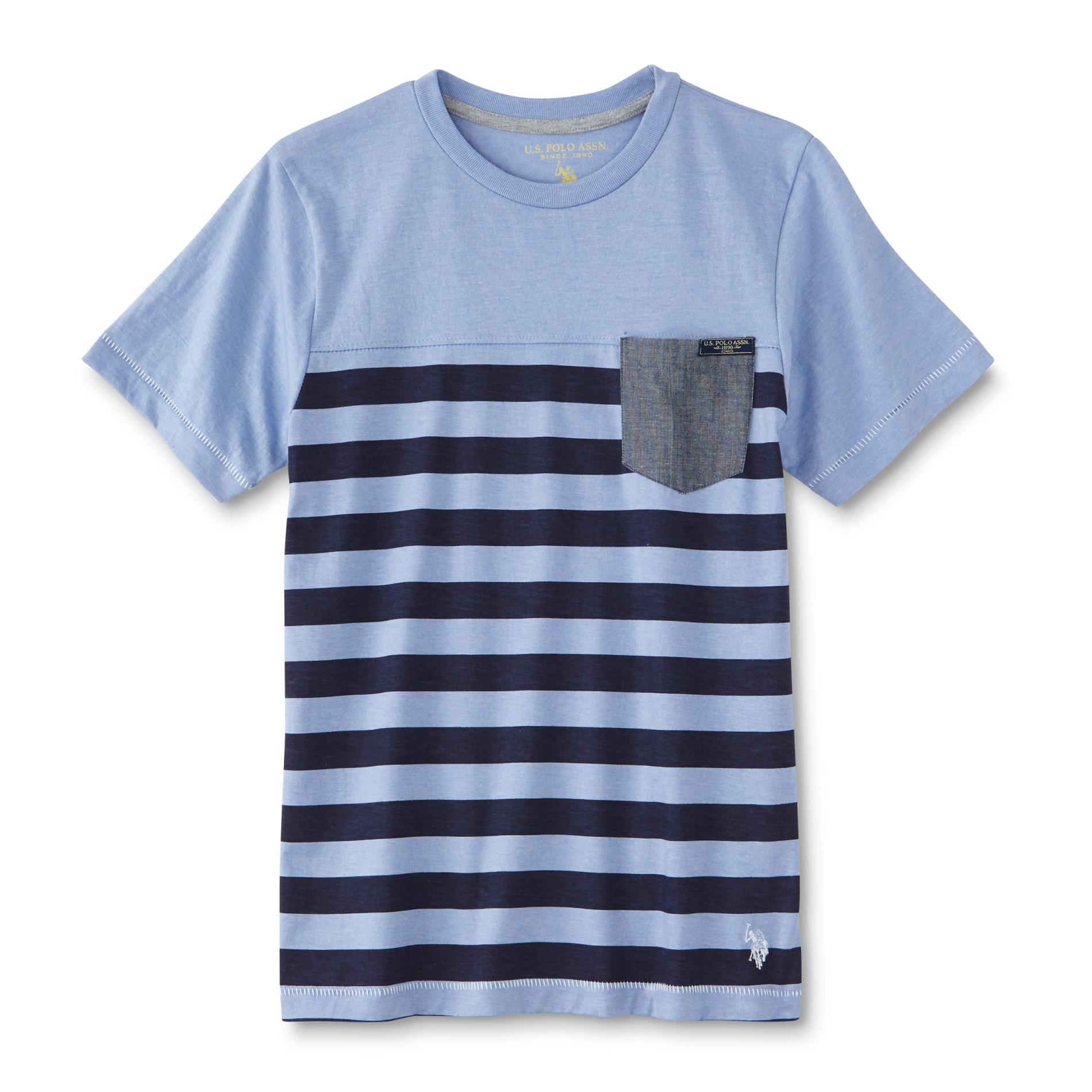 U.S. Polo Assn. Boy's Pocket T-Shirt - Striped