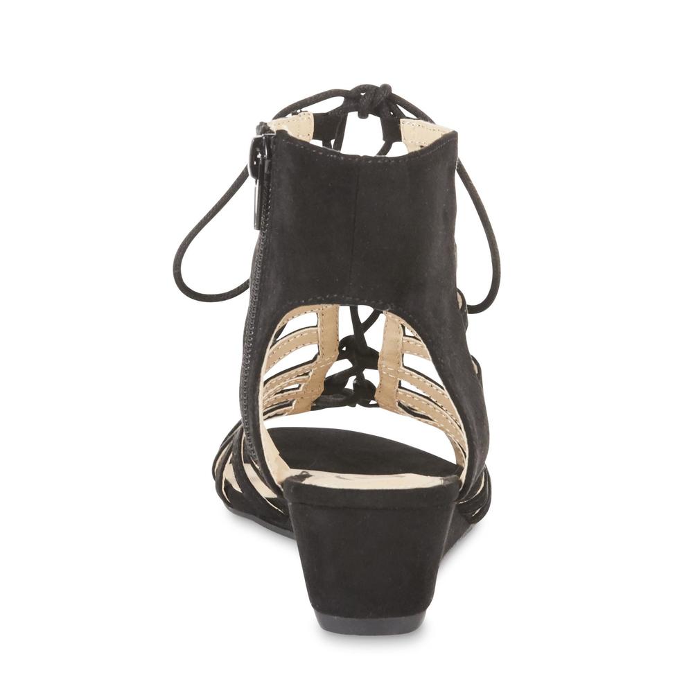 Diba London Women's Mae Gladiator Black Wedge Sandal