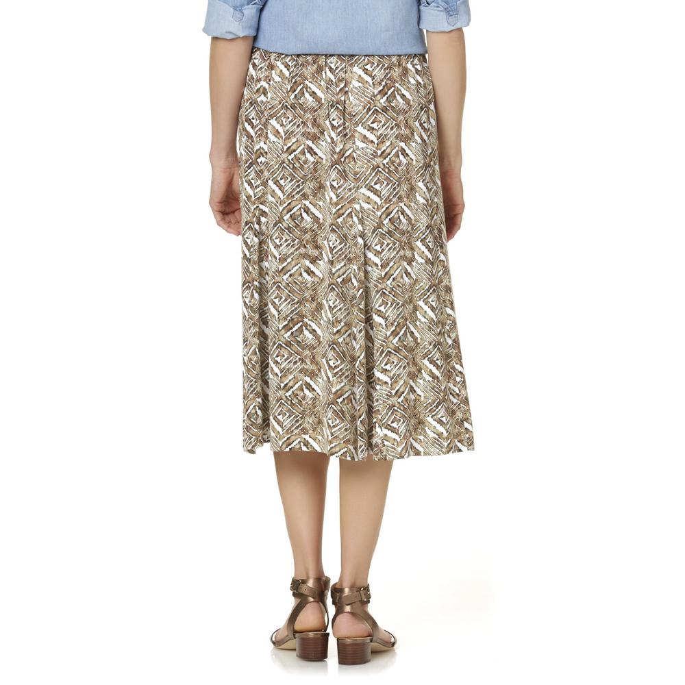 Laura Scott Women's Midi Skirt - Geometric