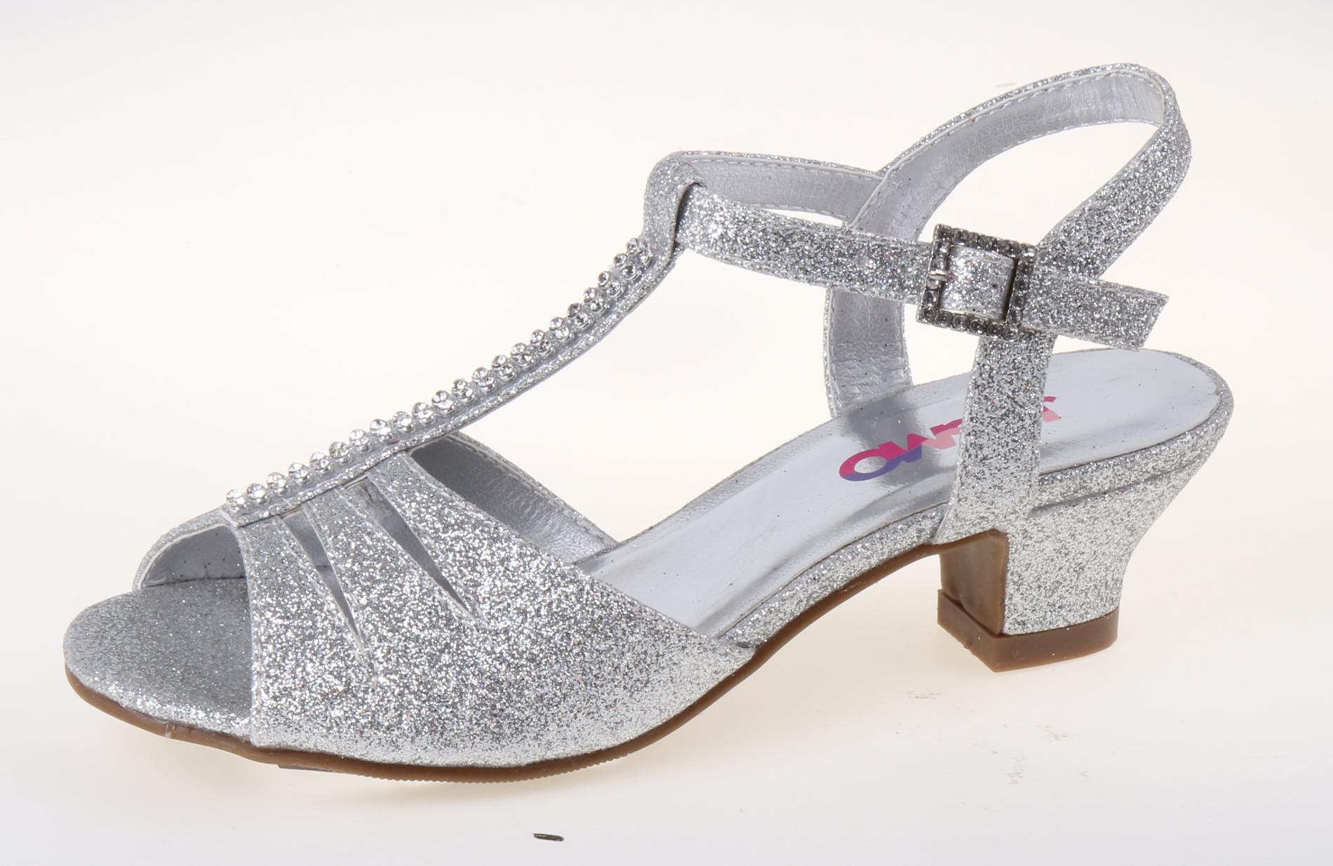 Petalia Girls' Dress Silver Sandal