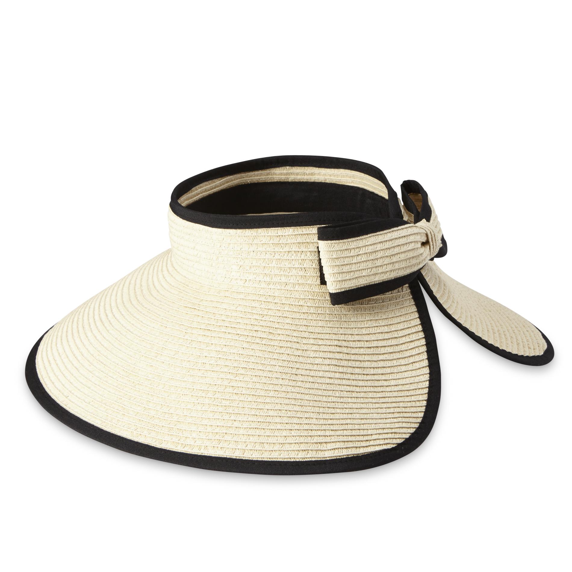 Women's Packable Straw Visor Hat