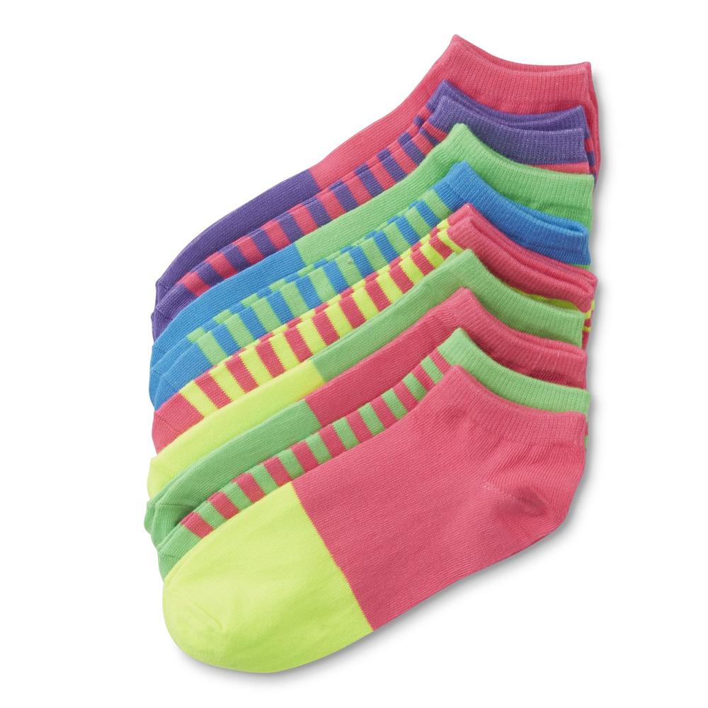 Joe Boxer Women's 9-Pairs Low Cut Socks - Striped