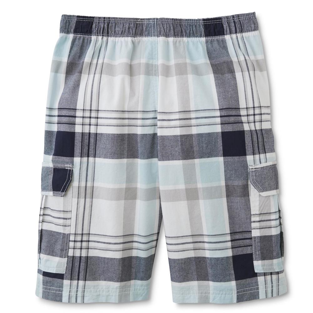 Simply Styled Boys' Cargo Shorts - Plaid