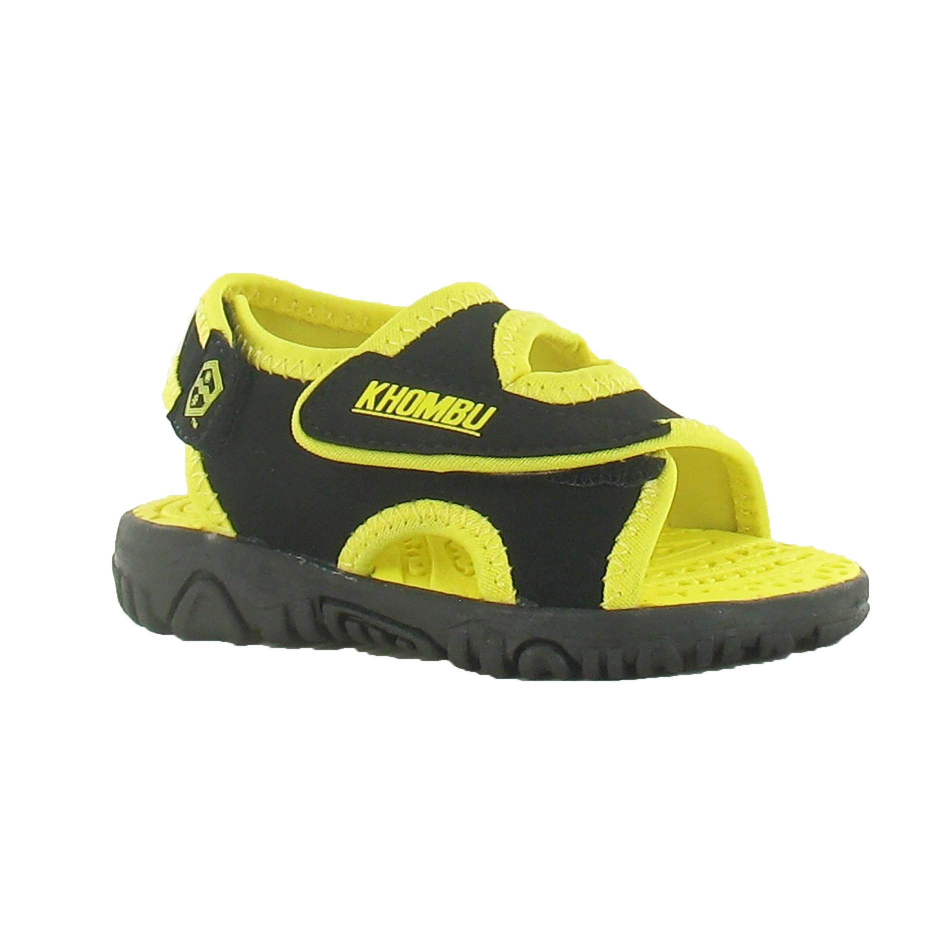 Khombu Toddler Boys' Anthias Sport Sandal - Black/Yellow