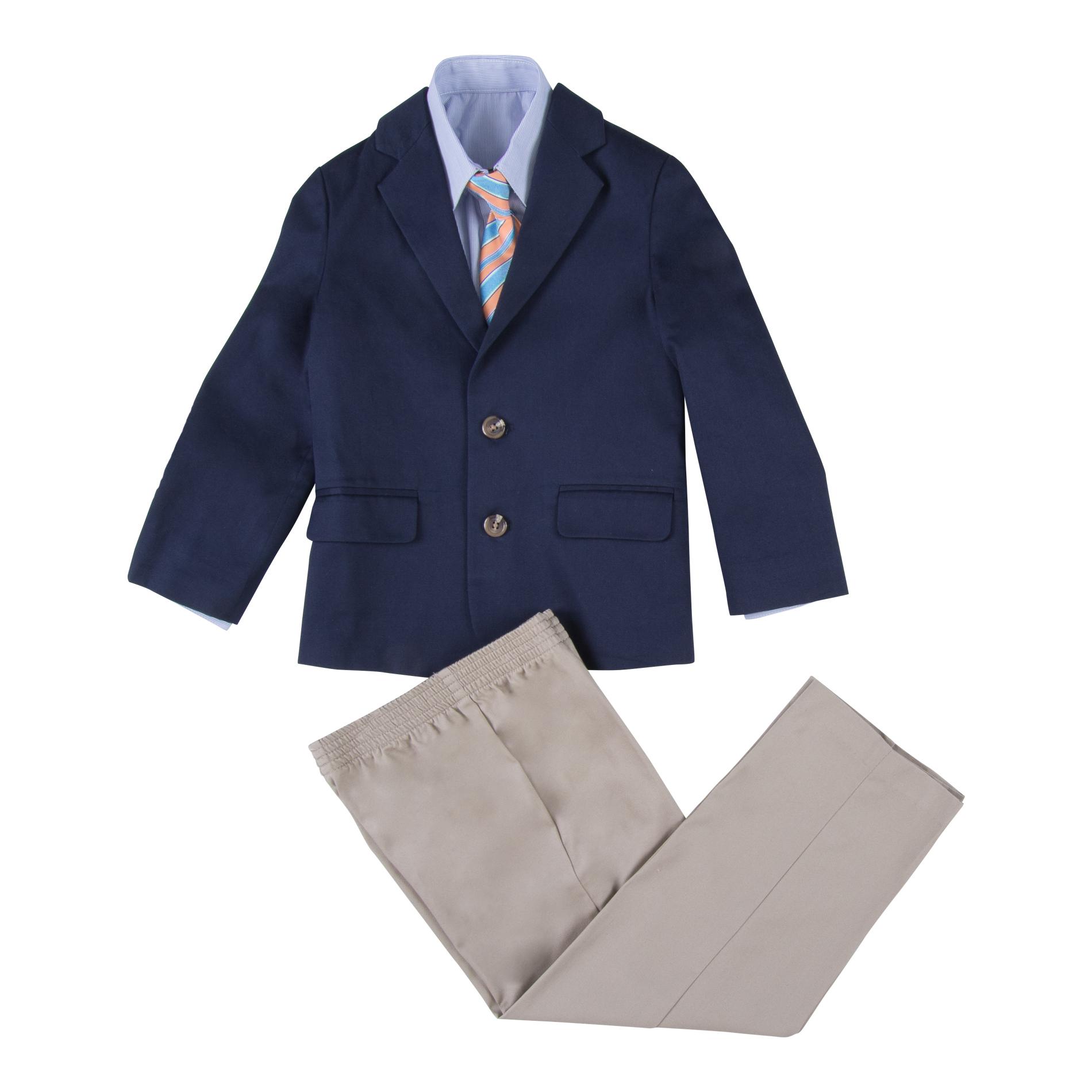 Dockers Boys' Dress Shirt, Blazer, Pants & Necktie - Striped