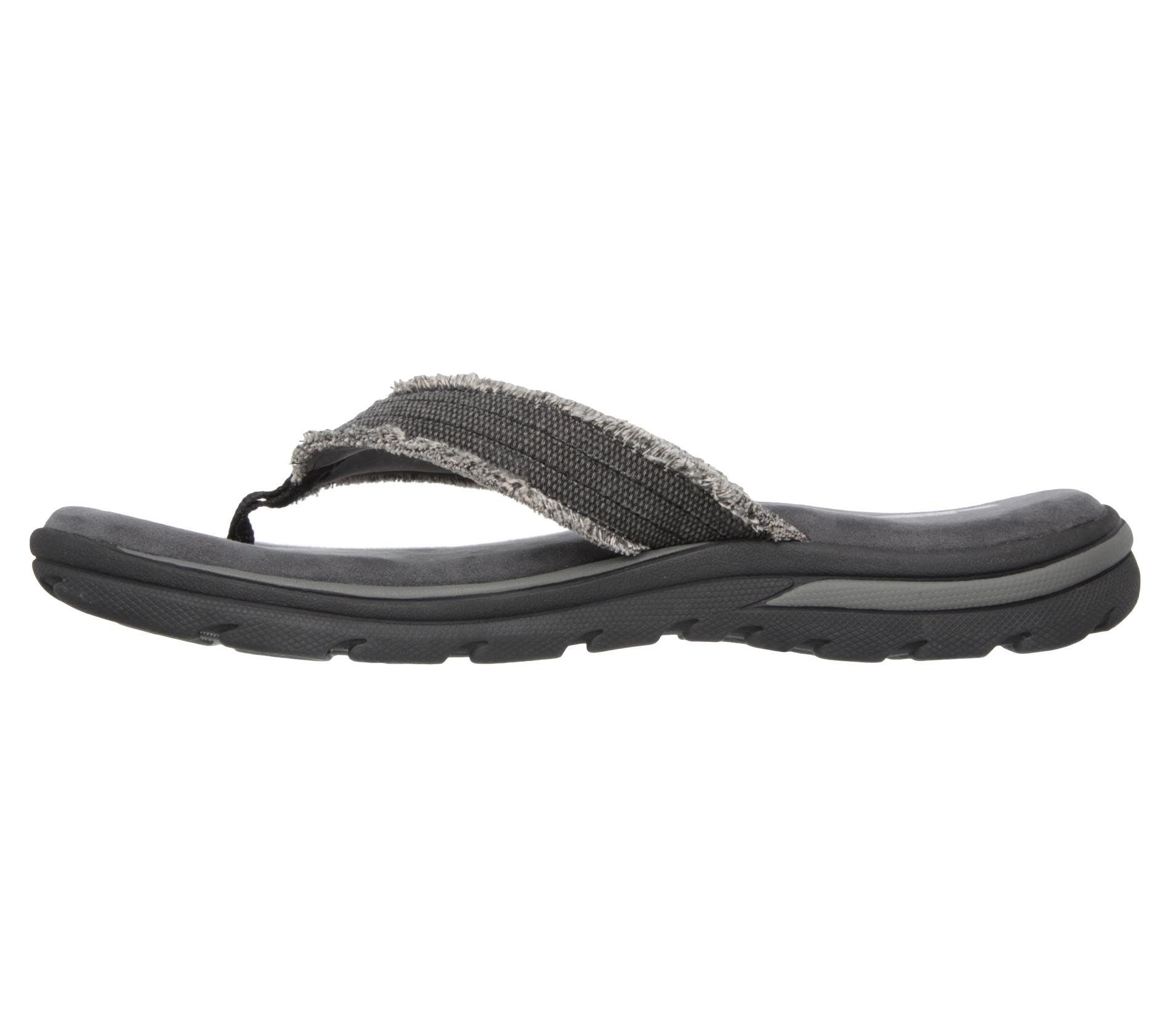 men's skechers relaxed fit memory foam 360 sandals