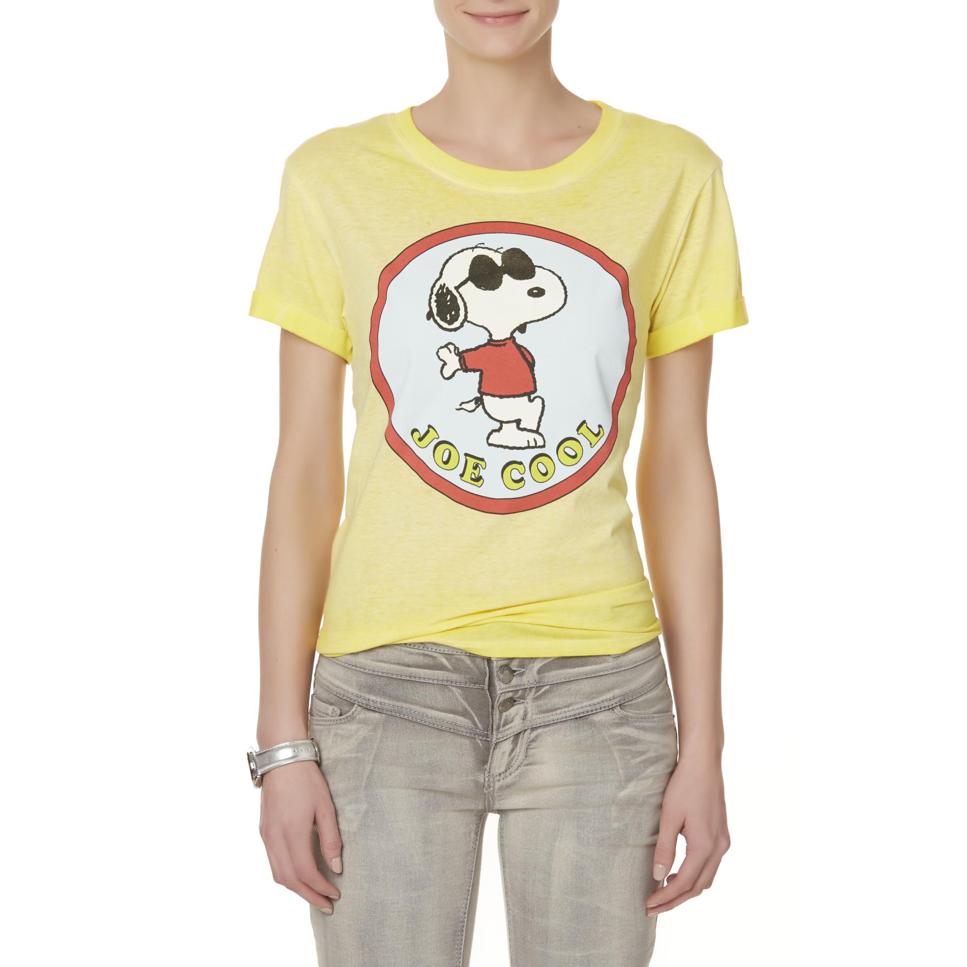 Peanuts By Schulz Snoopy Juniors' Graphic T-Shirt