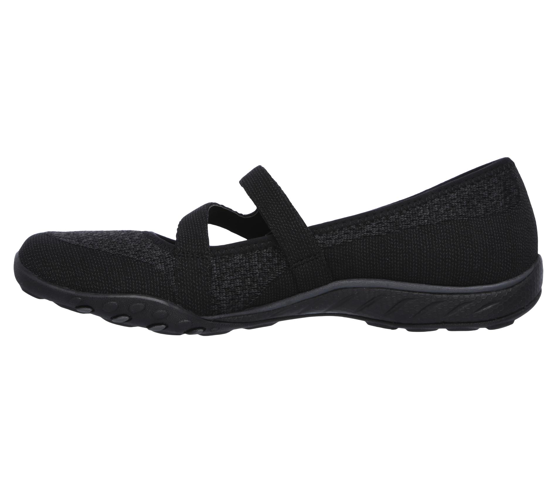 skechers sport women's breathe easy lucky lady mary jane flat