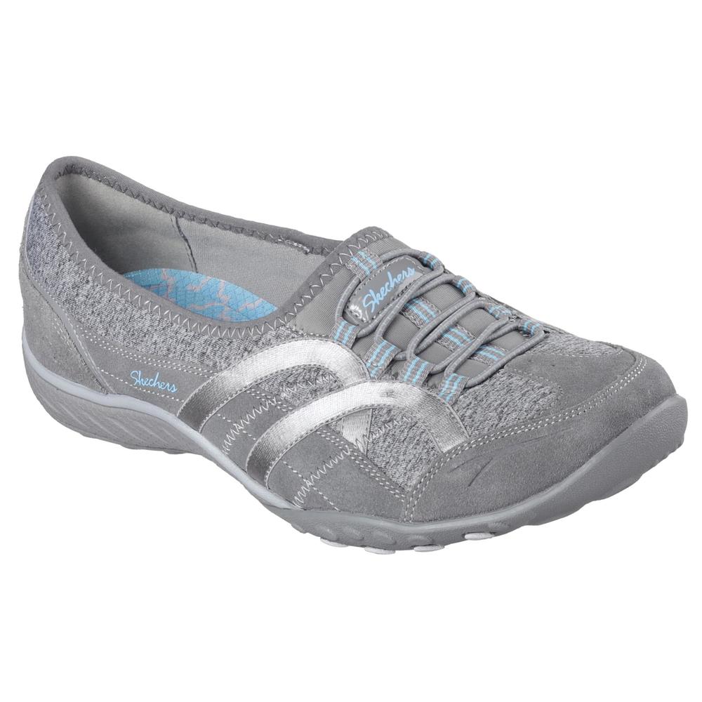 Skechers Women's Relaxed Fit Breathe Easy Mantra Athletic Shoe - Gray