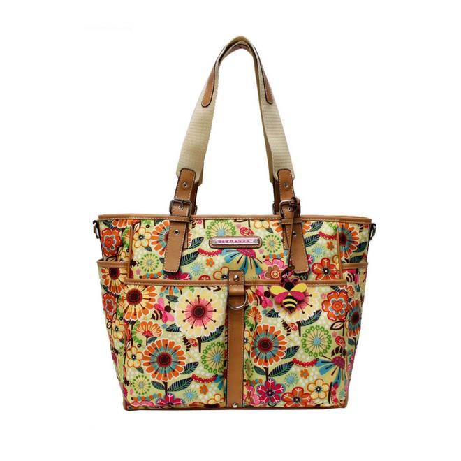Lily Bloom Women's Tote Bag - Floral & Bee