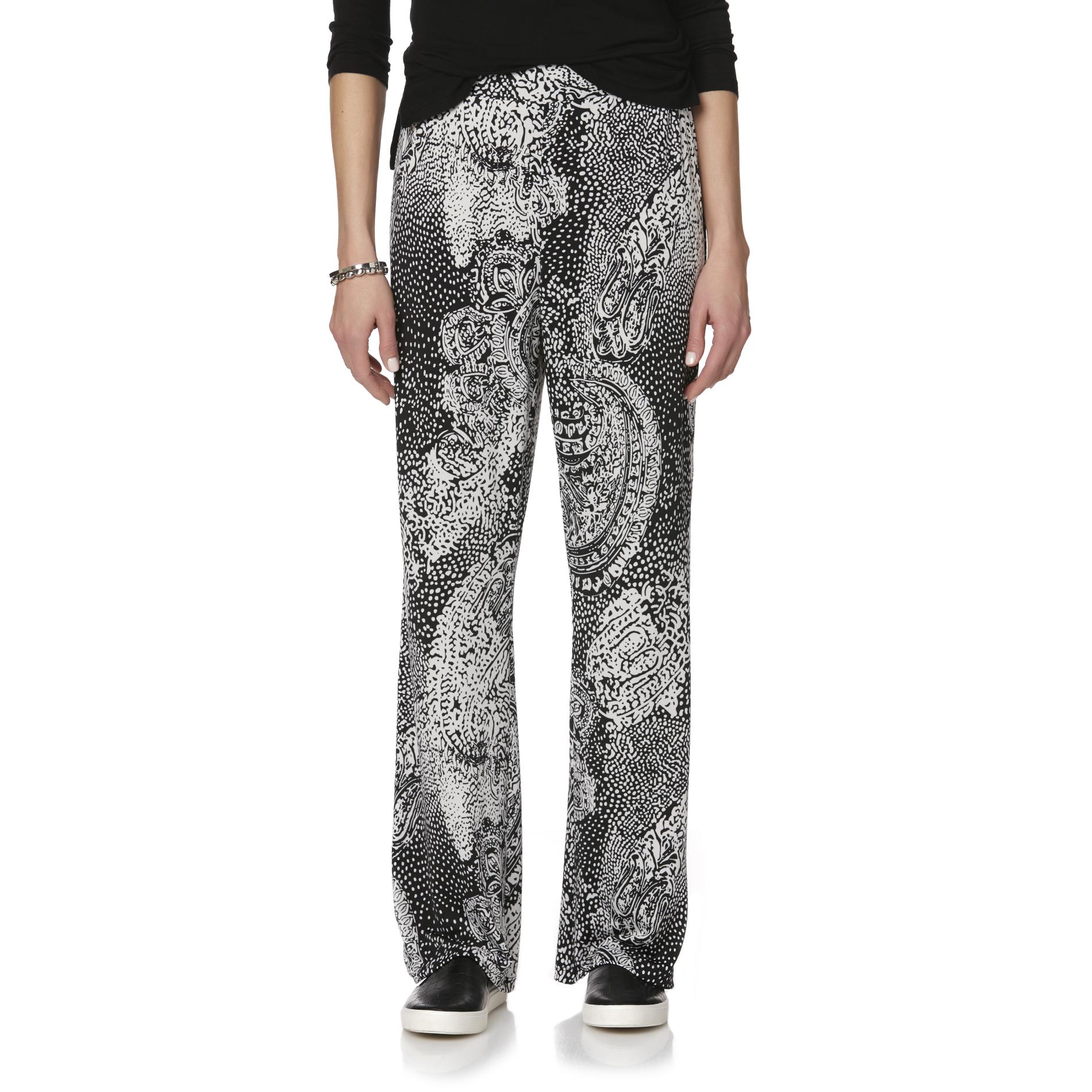 Simply Styled Women's Knit Pants - Abstract