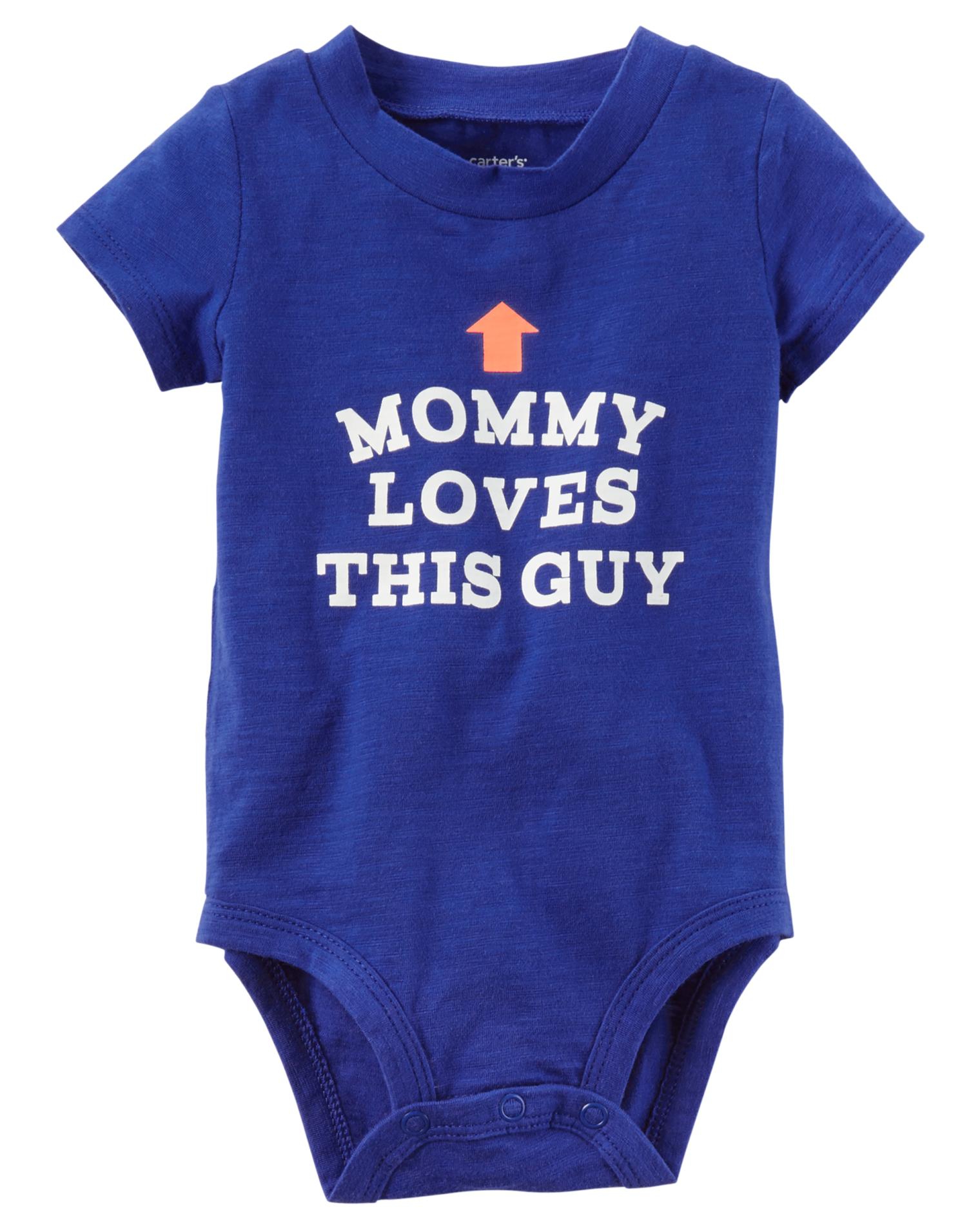 Carter's Newborn & Infant Boys' Graphic Bodysuit - Mommy Loves This Guy