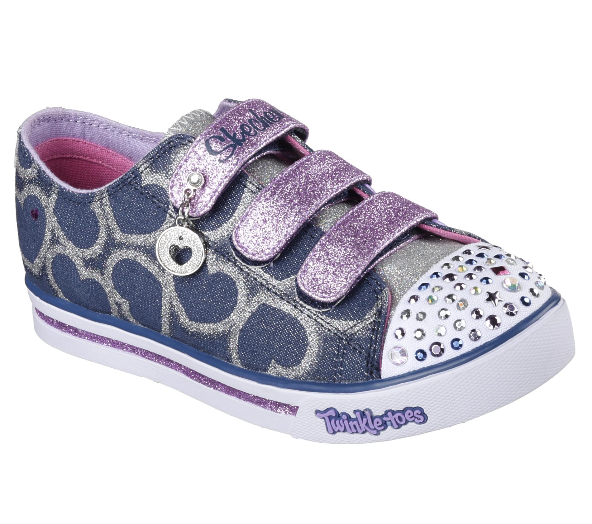 Skechers Girls' Twinkle Toes Light-Up Purple Sneaker | Shop Your Way ...