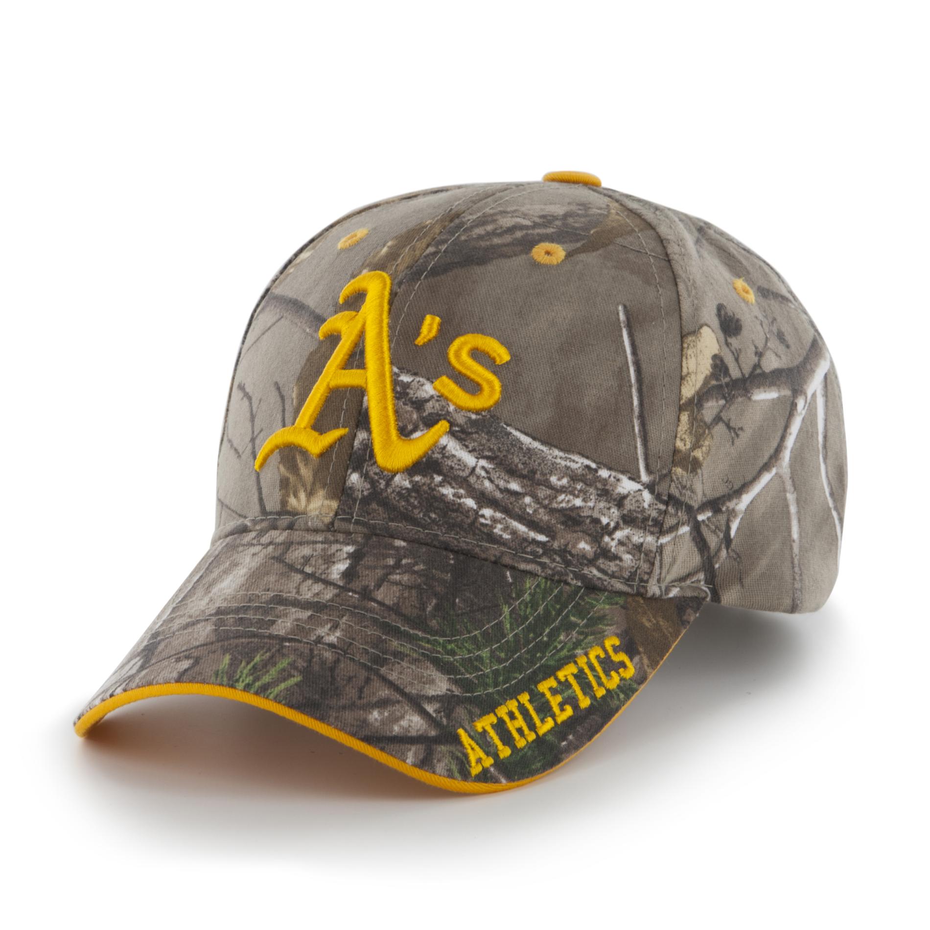 MLB Men's Camouflage Baseball Hat - Oakland Athletics, Green MLB Men's Camouflage Baseball Hat - Oakland Athletics, Green