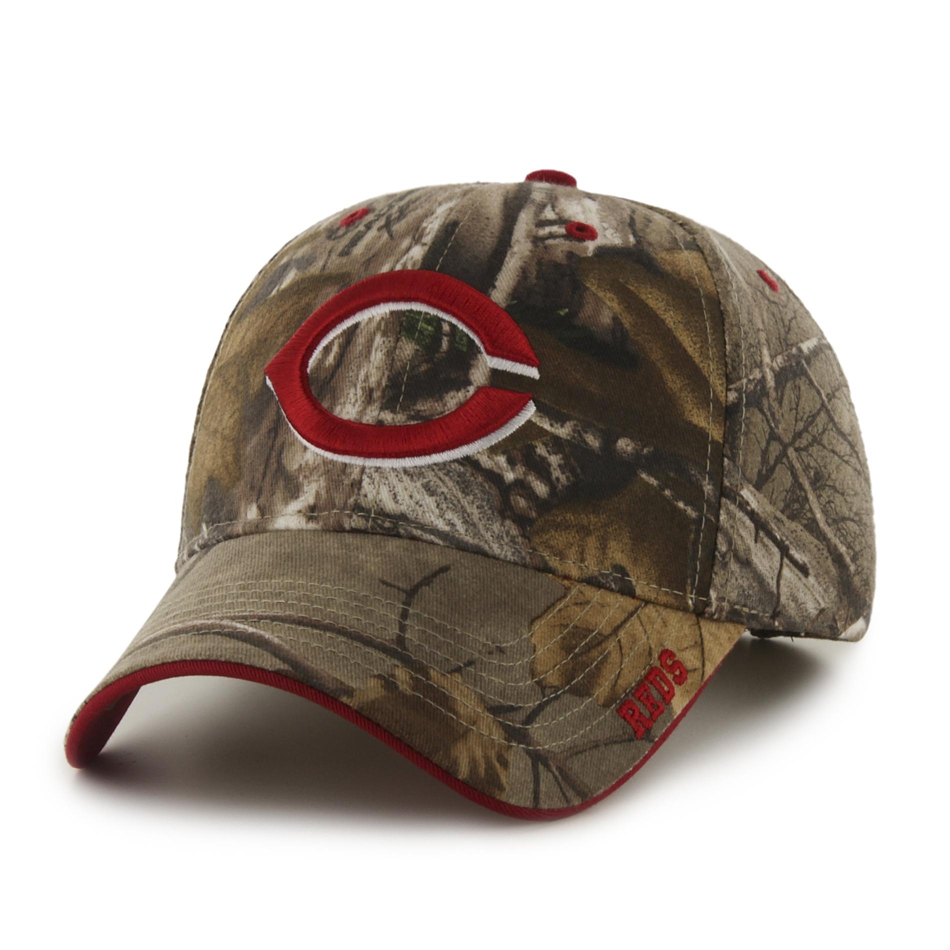 MLB Men's Camouflage Baseball Hat - Cincinnati Reds, Green MLB Men's Camouflage Baseball Hat - Cincinnati Reds, Green