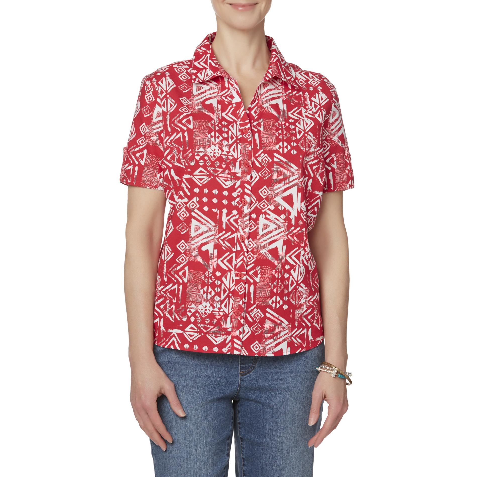 Erika Women's Camp Shirt Tribal Shop Your Way Online Shopping