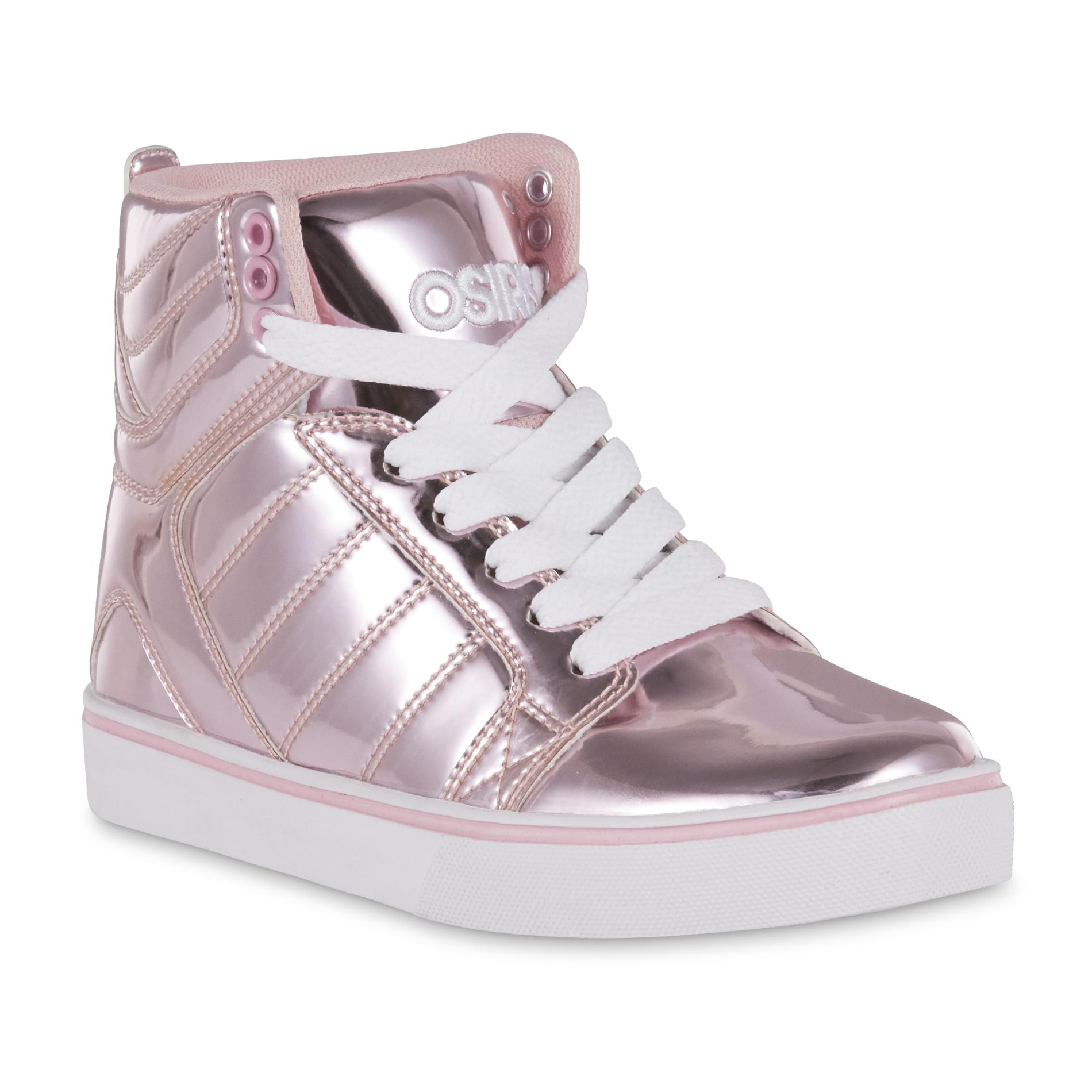Osiris Girls' Skyrise High-Top Fashion Pink Sneaker