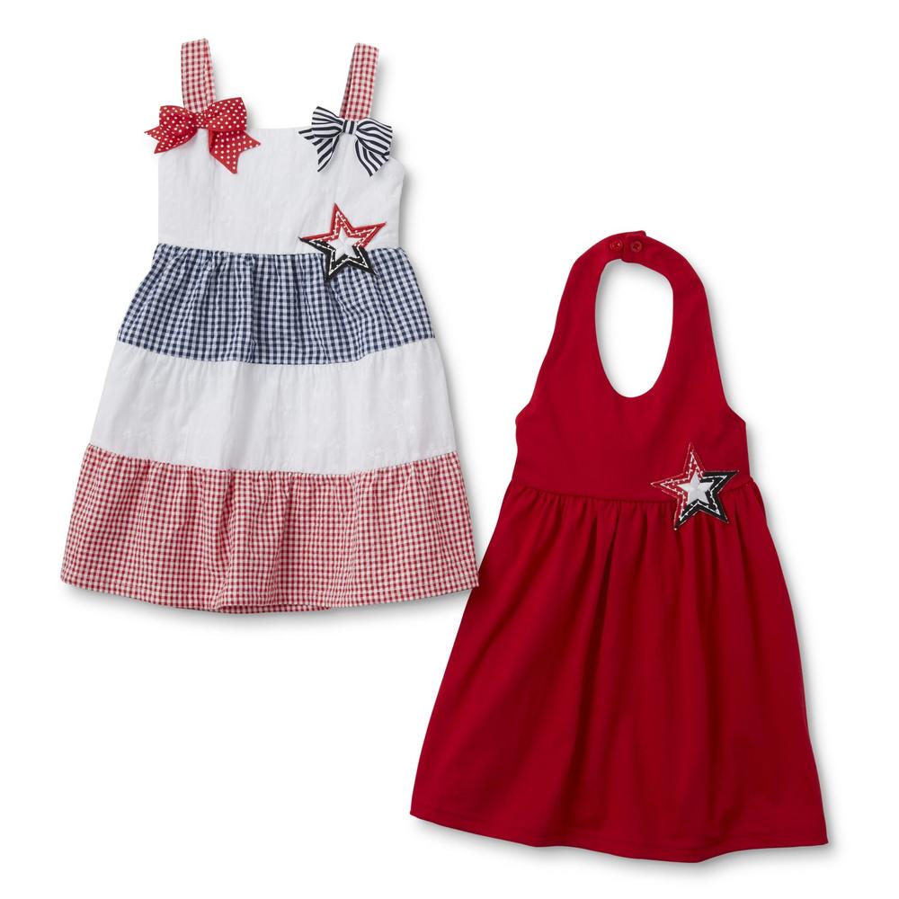 Blueberi Boulevard Infant & Toddler Girls' Sundress & Halter Dress - Star