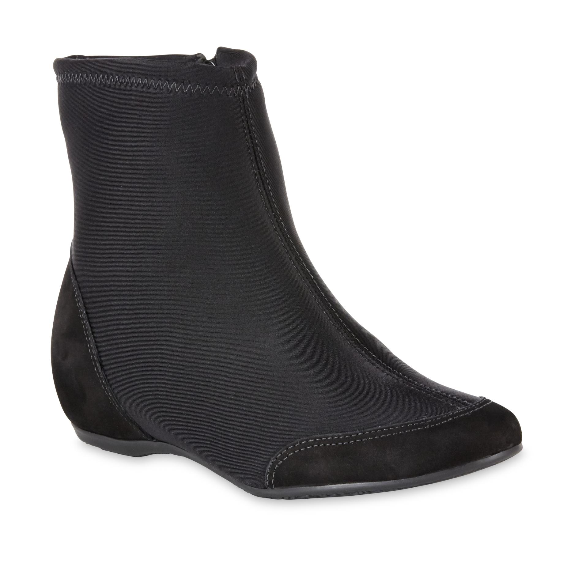 Usaflex Women's Cordelia Comfort Black Ankle Boot