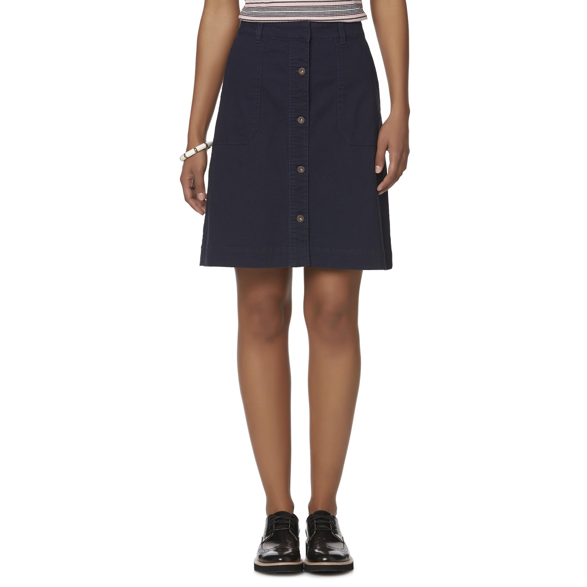 Simply Styled Women's Button-Front Skirt