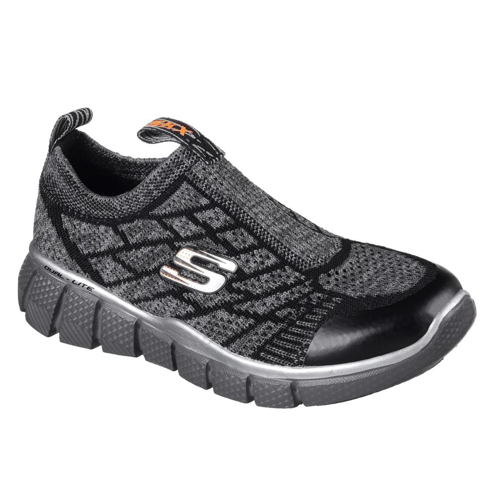 Skechers Boys' Gray Equalizer 2.0 Well Played Sneaker