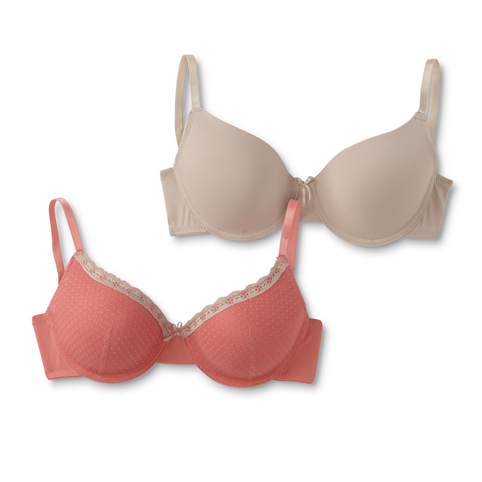Simply Styled Women's 2-Pack T-Shirt Bras