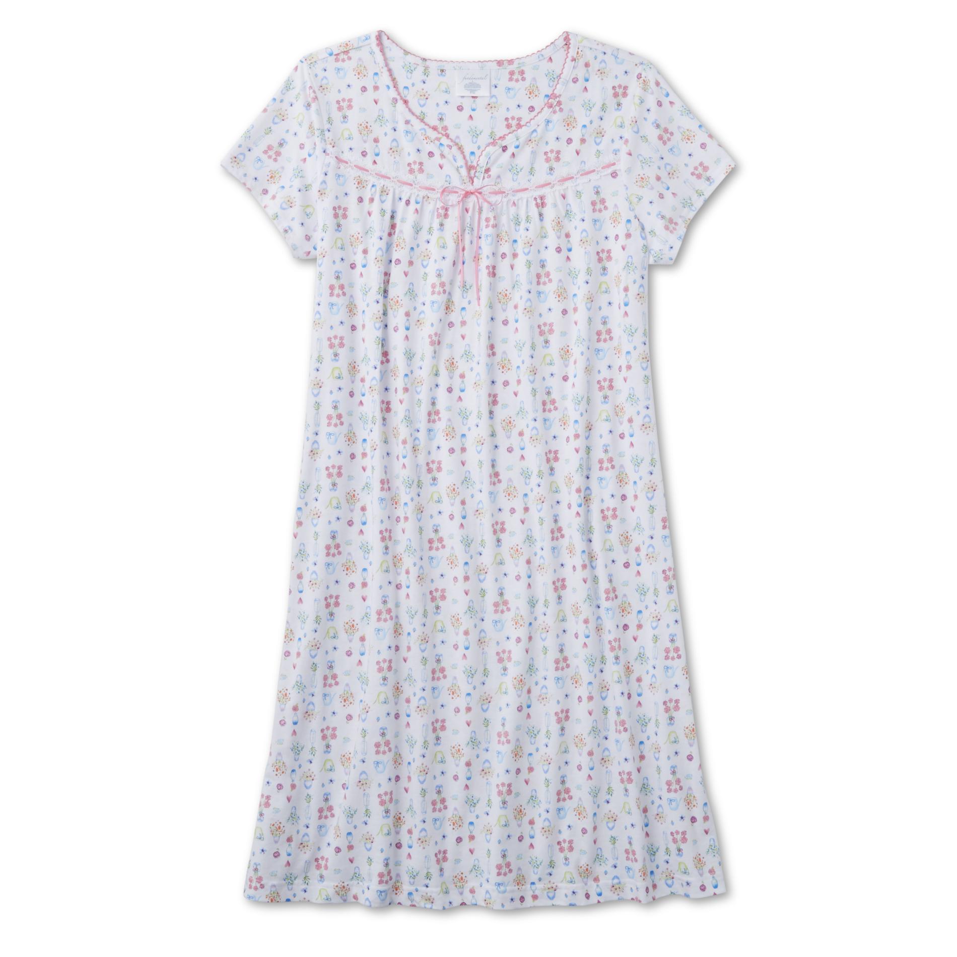 Fundamentals Women's Plus Nightgown - Floral