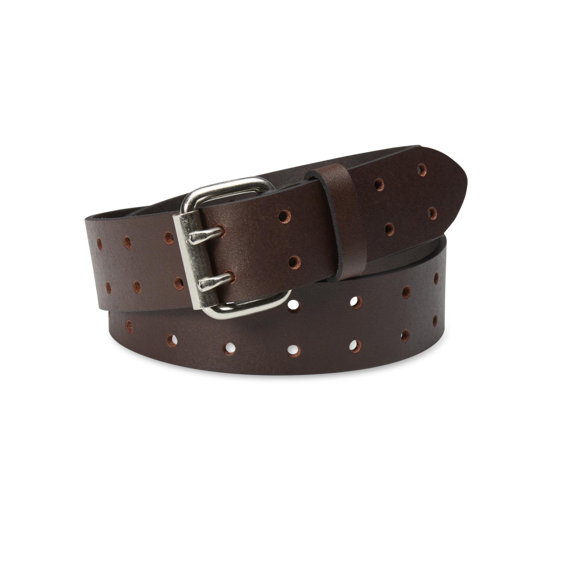 Dickies Men's Double-Prong Leather Belt