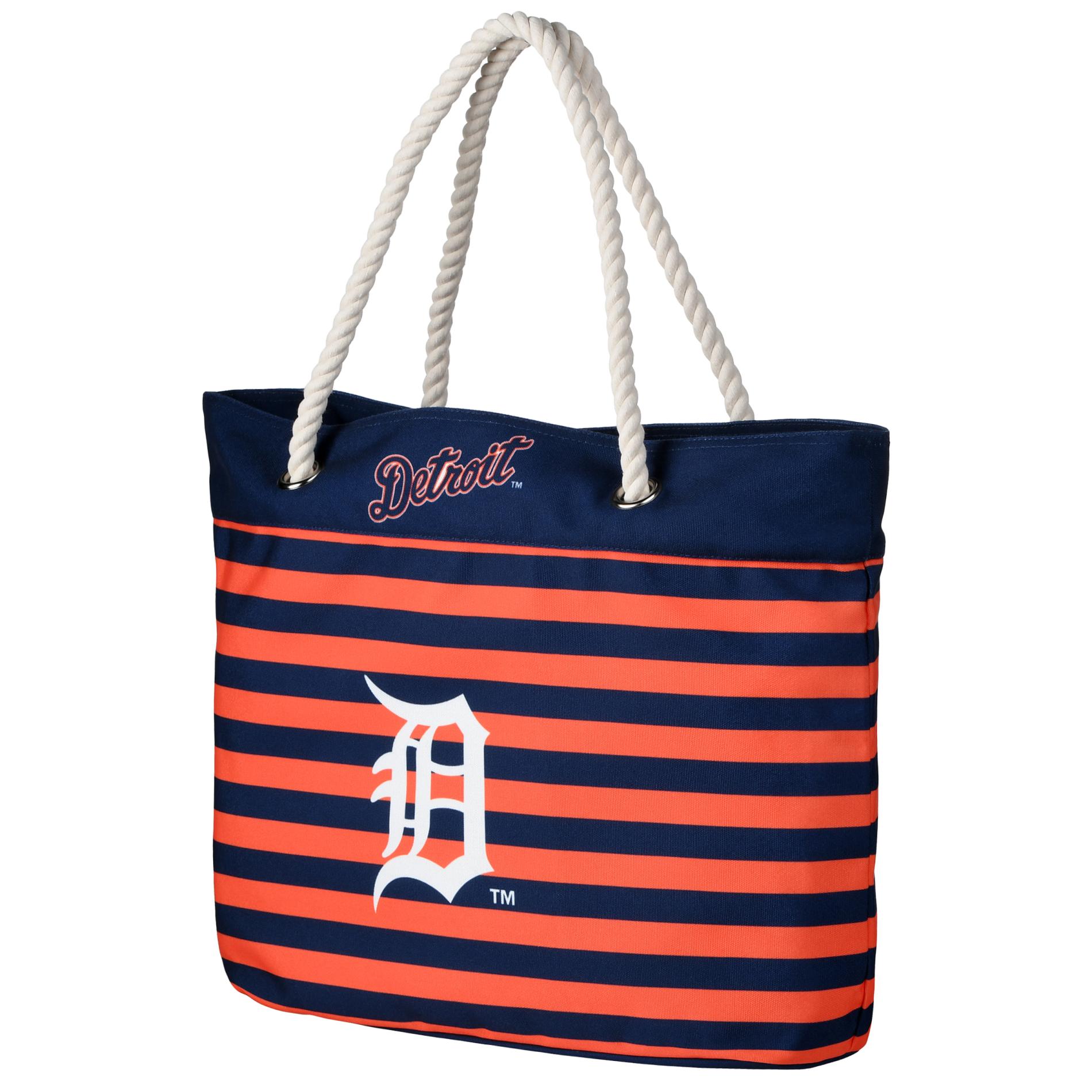 MLB Striped Tote Bag - Detroit Tigers, Size: Large MLB Striped Tote Bag - Detroit Tigers, Size: Large