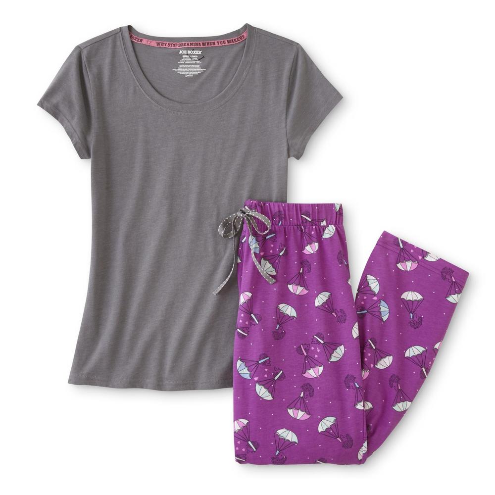 Joe Boxer Juniors' Pajama Top & Pants - Parachute Hedgehogs