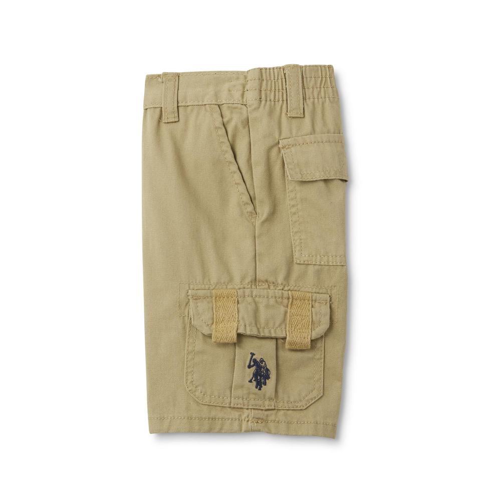 U.S. Polo Assn. Infant & Toddler Boys' Button-Front Shirt & Cargo Shorts - Plaid
