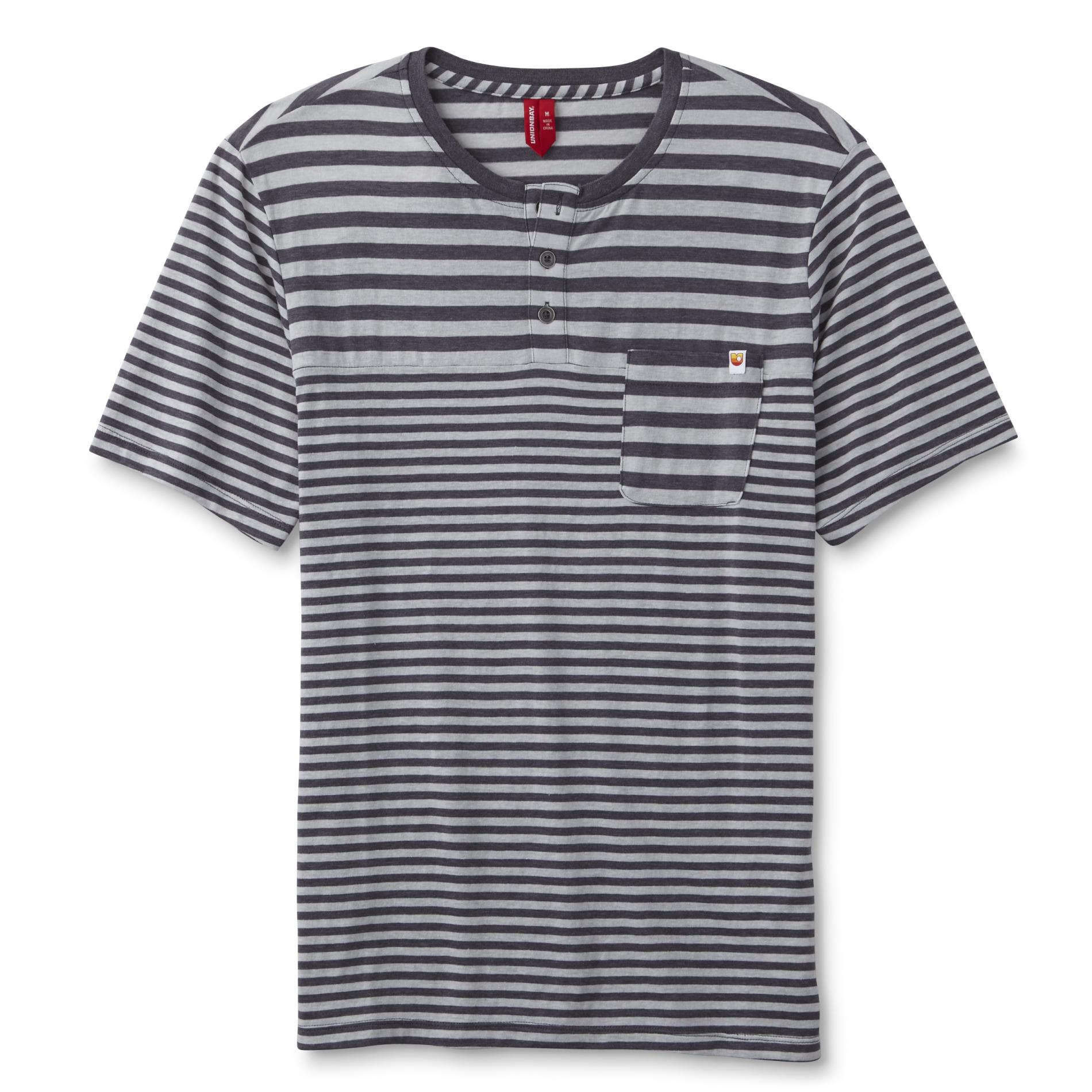 Unionbay Young Men's Pocket Henley - Striped