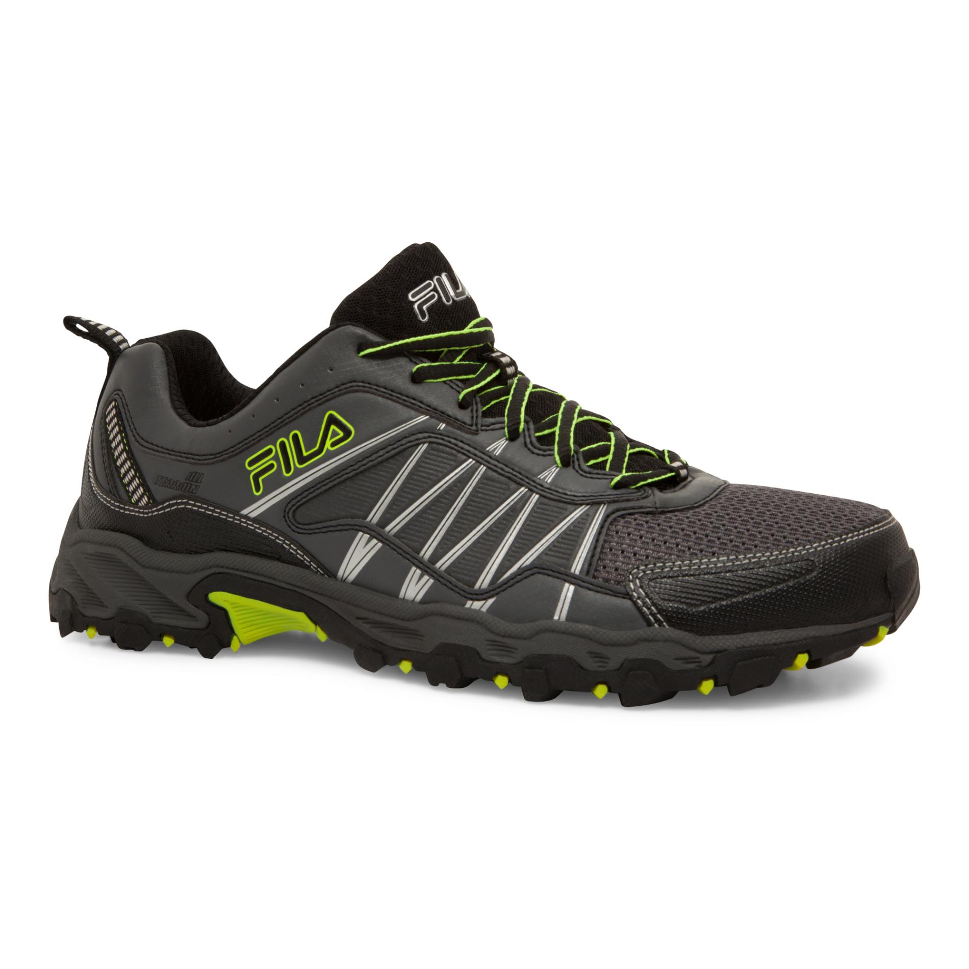 Fila Men's At Peake Athletic Shoe Dark Gray/Lime Green